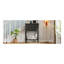 Console étroite, canapé mince avec trois tiroirs de rangement et tablette inférieure (noir)-604298311