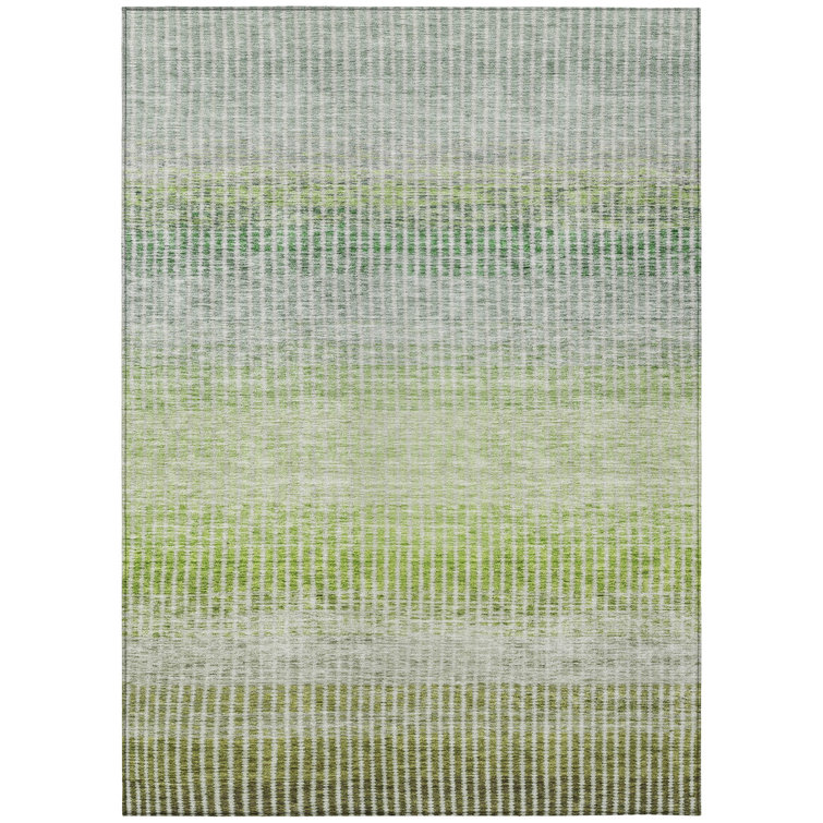 Machine Washable Indoor/Outdoor Jouett ACN2313 Stripes Rug