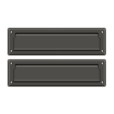 Deltana MS212U5 Mail Slot 13-1/8" with Interior Flap in Antique Brass