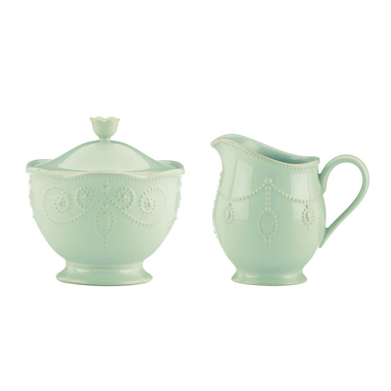 French Perle Ice Blue Dinnerware Collection