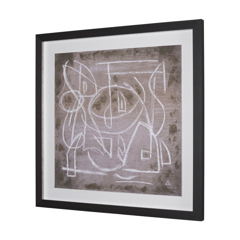 «Harisah II» par Studio, œuvre d'art encadrée à la main mate sous verre, Harisah I, Noir