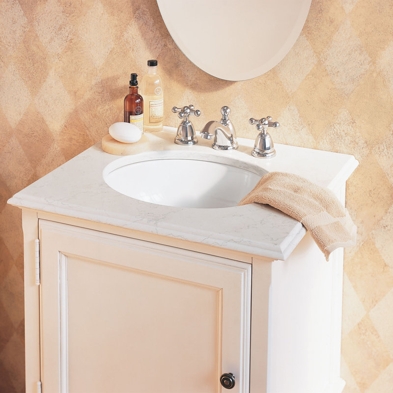 American Standard Ovalyn 15.75'' Ceramic Oval Bathroom Sink with Overflow, White