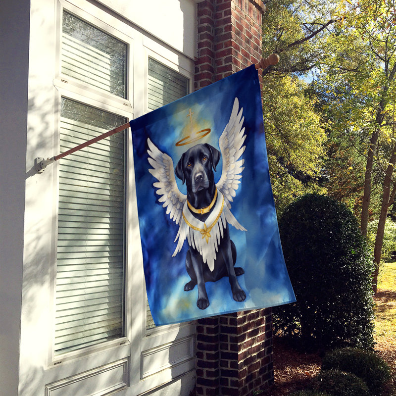Drapeau noir «Labrador Retriever» My Angel House