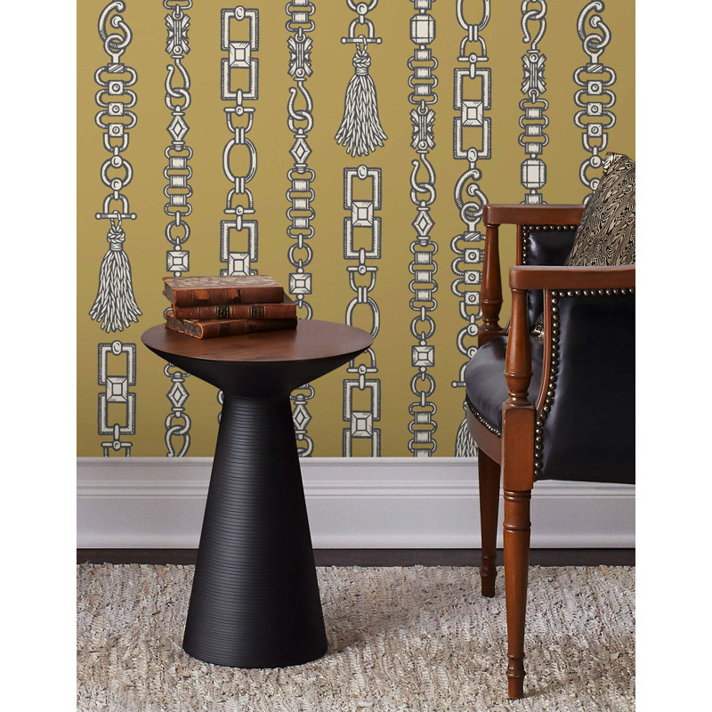 Connections Wallpaper | Butterscotch / Traditional / Roll - 27" x 30', Butterscotch