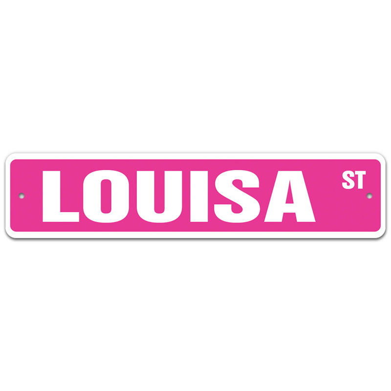 Plaque de rue Lidia, H 8 po x l 36 po x P 0,1 po