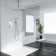 16" Square Ceiling Mounted Rainfall Shower System Dual Shower Head