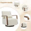 Solid Wood Upholstered Swivel Armchair-240406246