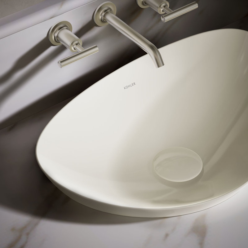 Veil® Small Vessel No Overflow, Biscuit