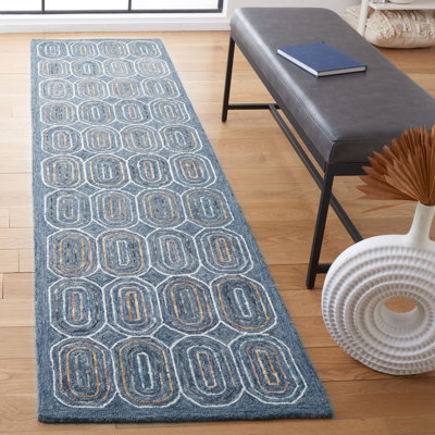 Dietlinde Hand Tufted Wool And Cotton With Latex Geometric Rug