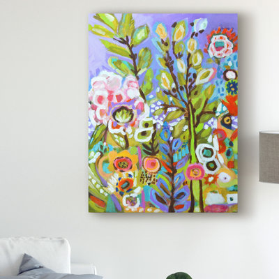 «Garden of Whimsy III» par Karen Fields - impression sur toile tendue