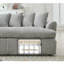 Grand canapé modulaire de 127 po, design incurvé élégant, mousse à haute résilience, dix coussins de dossier, canapé gauche en forme de L, aucun assemblage requis (tissu doux)-872072886