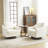 Chenille Living Room Swivel Barrel Accent Chair-1809112803
