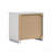 2-Drawer Nightstand In White High Gloss Finish