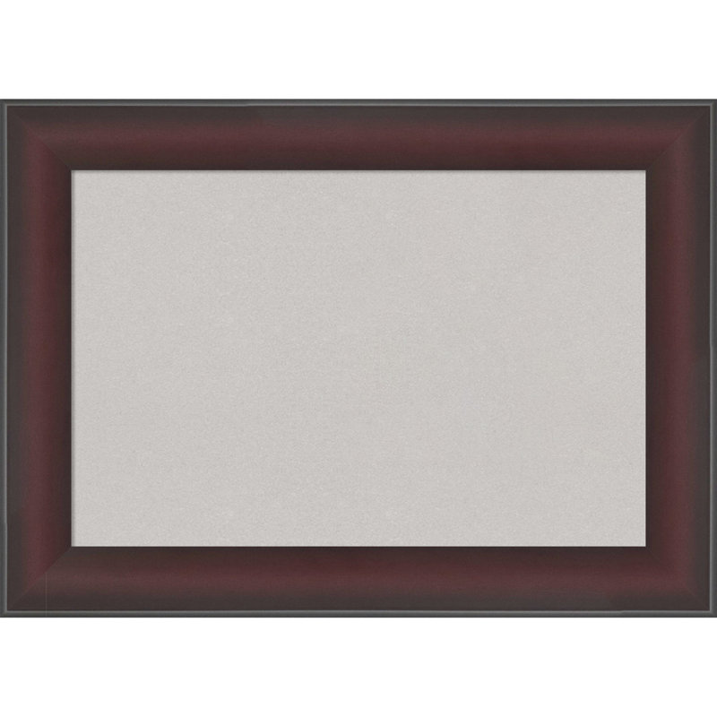 Grand tableau de cerise encadré étroit, tableau d'affichage en liège gris, tableau d'organisation, tableau d'affichage, Gris