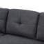 Canapé modulaire 76,5 po en mélange de lin avec lit escamotable et rangement pour chaise longue-178183297