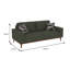 Canapé rembourré avec table basse moderne brune-1715457336
