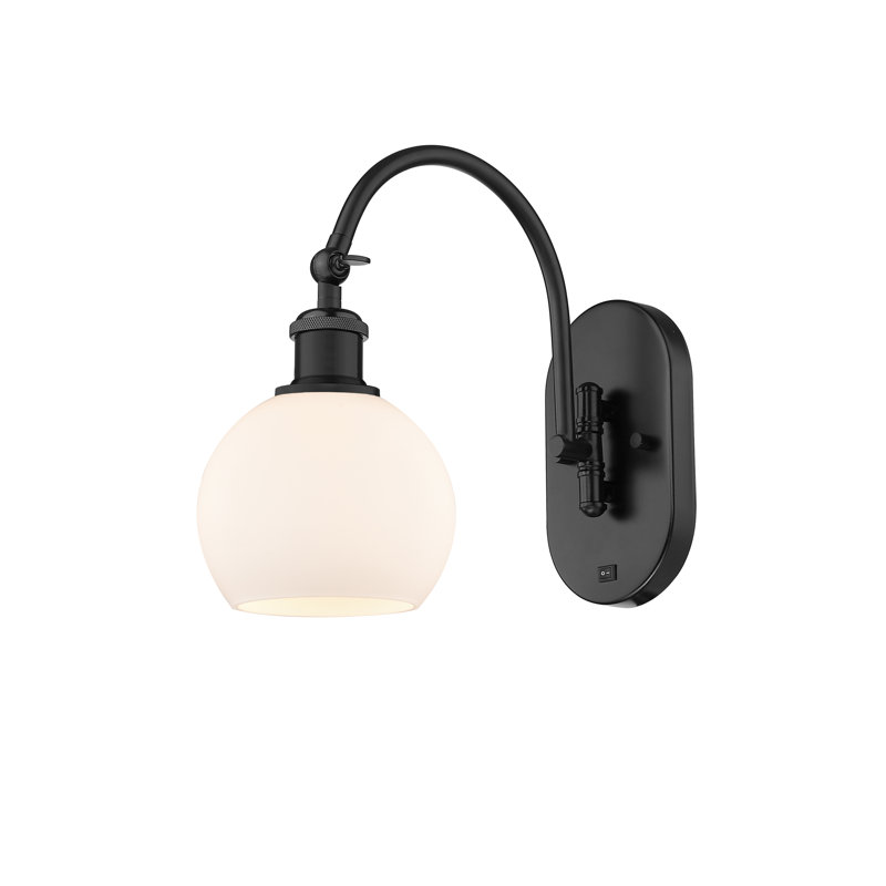 Bras pivotant en acier Ellington, Ampoule non incluse, Noir mat