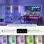 4-Tier Corner Display Cabinet with RGB Light Modes and Motion Sensor-426257709