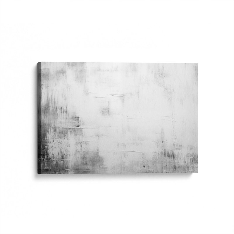 «Silent White I», reproduction sur toile, H 12 po x l 18 po x P 1,25 po, Toile tendue