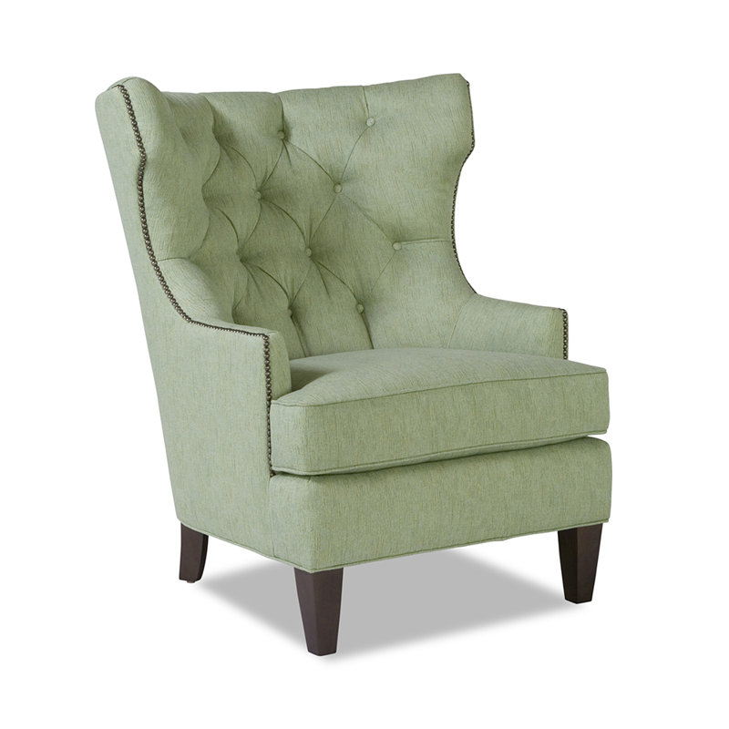 Roberts Tufted Wingback Chair, Bliss