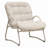 3-Piece Outdoor Patio Set With Iron Frame And Woven Wicker Chairs, Outdoor Bistro Set With Side Table, Off-White