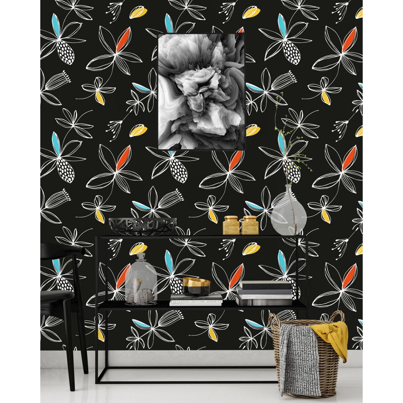Grand panneau de papier peint à peler et coller Fodor, L 100 po x l 25 po