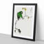 Green Fairy Pitta Bird by Numata Kashu - Picture Frame Painting Print-55736070-55736072