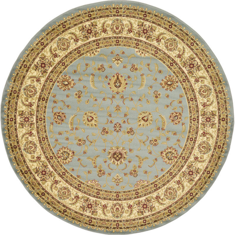 Niles Floral Indoor Rug, Round 7'10"