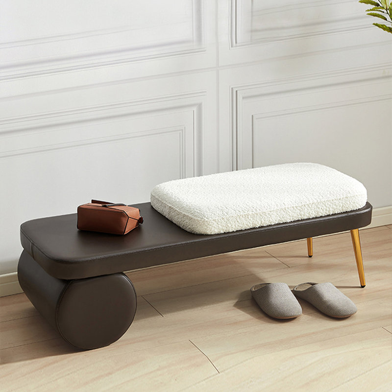 Banc rembourré noir