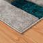 Tapis de couloir gris / bleu turquoise-718499325