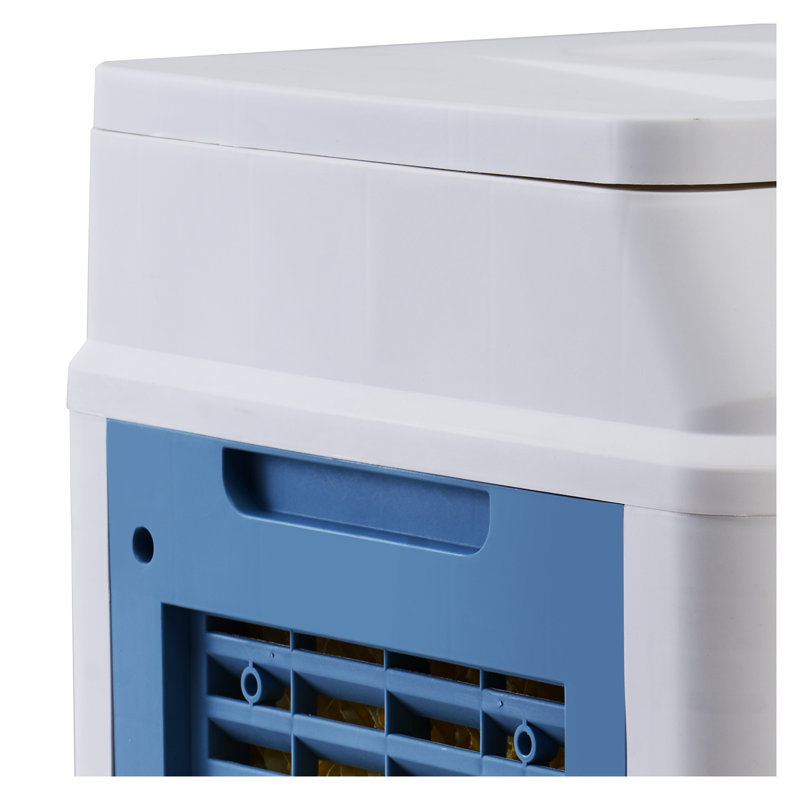 Refroidisseur d'air par évaporation 3100 CFM avec réservoir d'eau de 9 gallons, refroidisseur de marais extérieur portable avec télécommande et glacières pour patio
