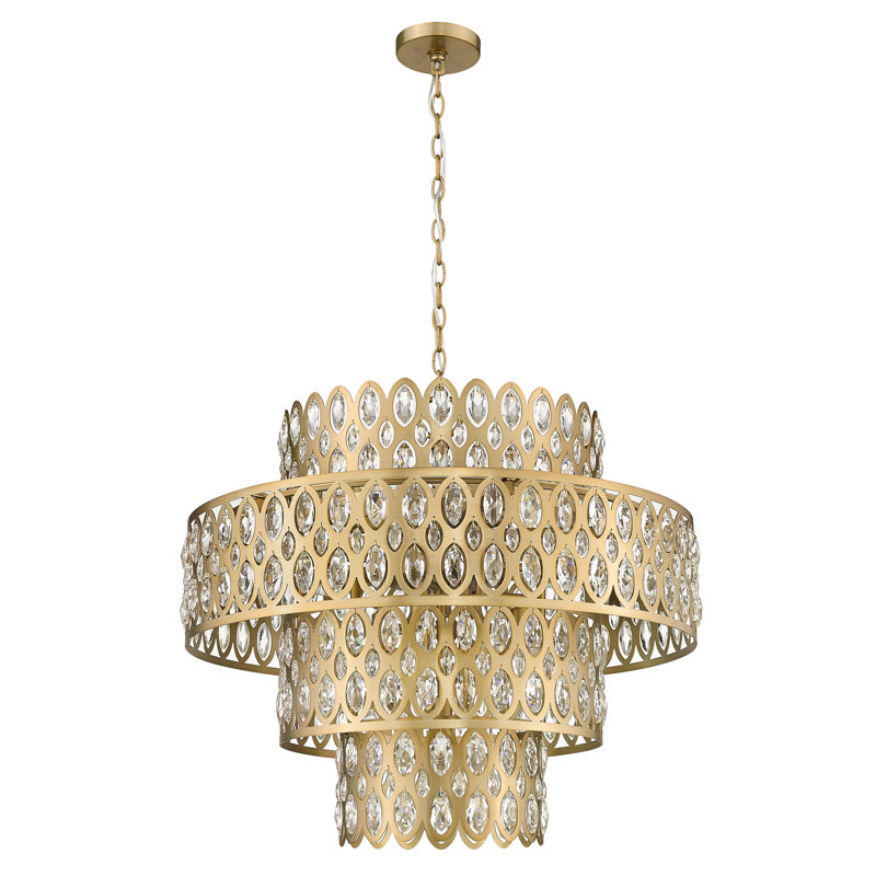 Luminaire suspendu en forme de lustre à 13 lumières Fredric