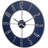 Blue Steel Large Metal Wall Clock, C4809