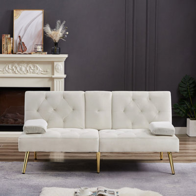 Coyner 61.4'' Velvet Sleeper Sofa
