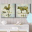 «Americana Rooster», ensemble de 2 impressions sur toile-1558082236-1558082235