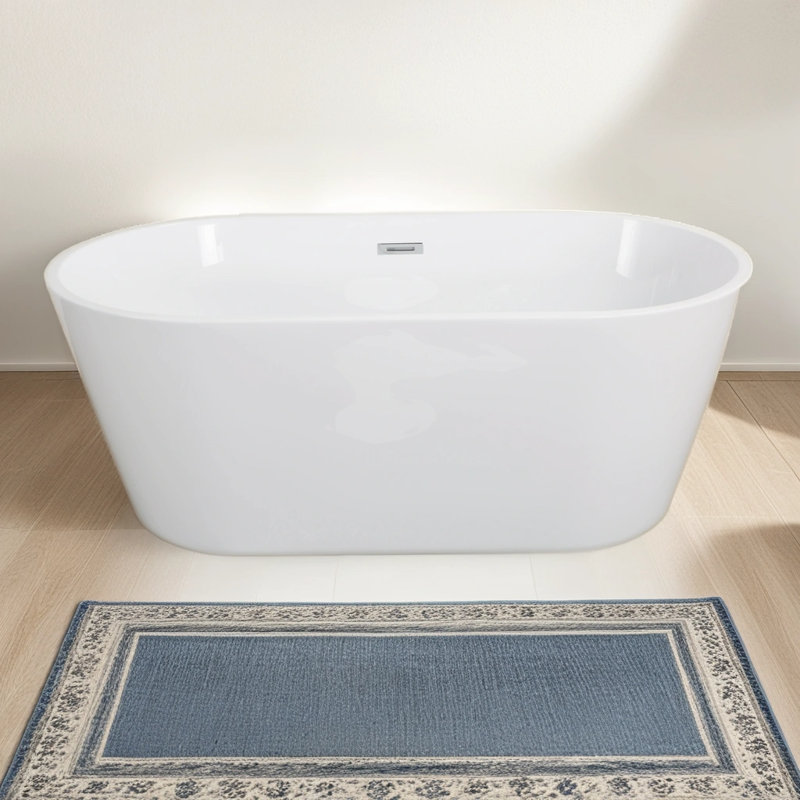 Baignoire de trempage autoportante en acrylique 67 po. X 31,1 po.