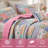 4-Piece Full/Queen 4pcs Quilt Set,Pink-131268768