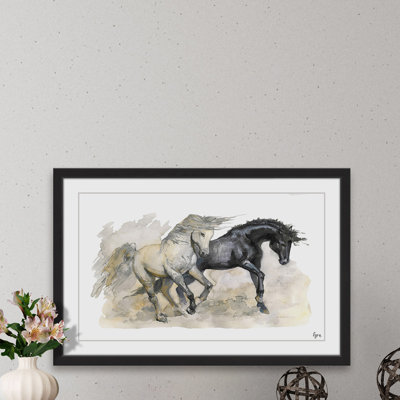 " Los Caballos Salvajes " Watercolor Print