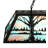 Rustic Lodge 9 - Light Textured Black Pool Table Lights Pendant