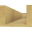 Queue de chevron Concord Woodgrain TimberThane, brun clair apprêté-88142063