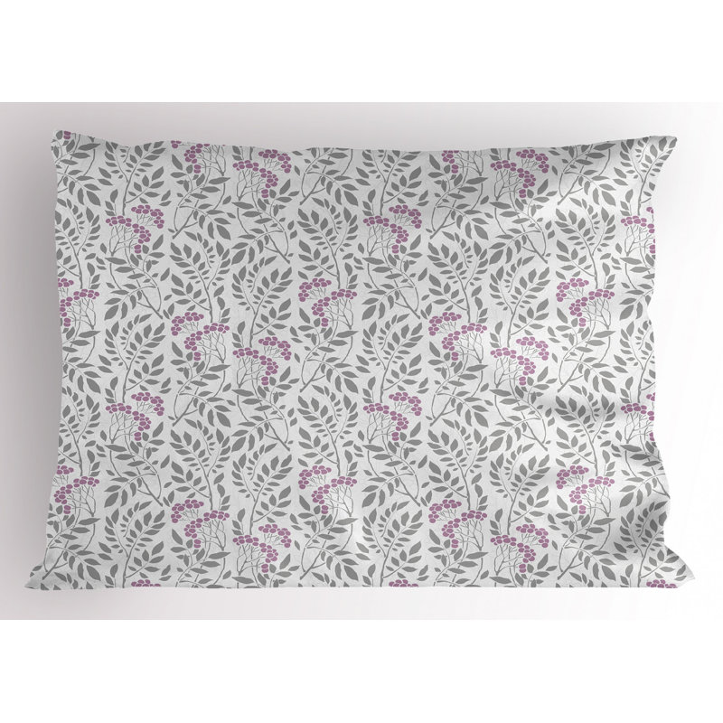 Spring Polyester Floral Sham Set, Twin