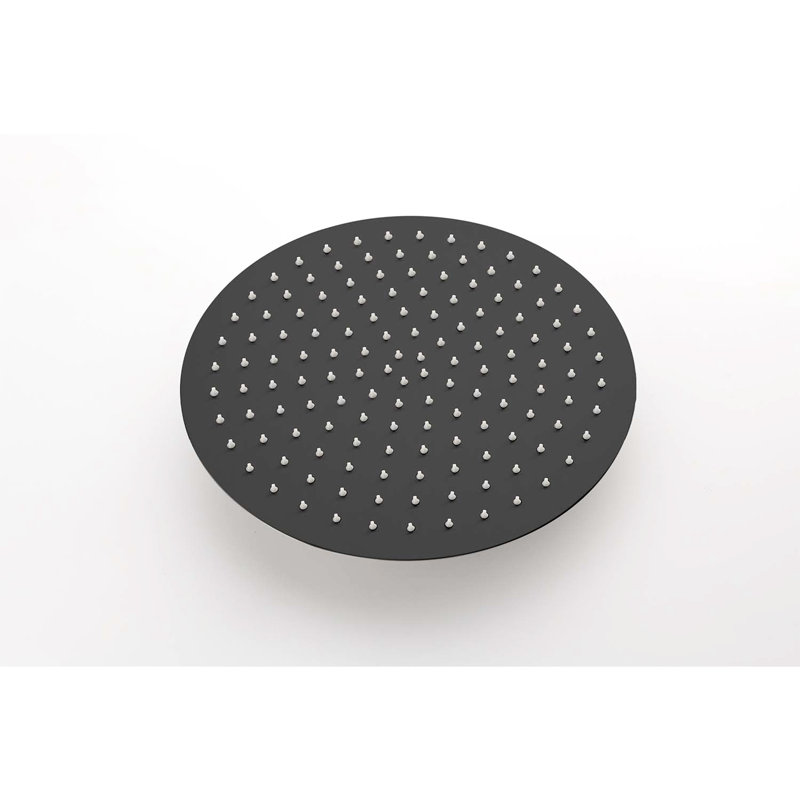 Shower In Matte Black - Constructed With Fine Brass And Stainless Steel Wall Mounted Look For Bath, Matte Black