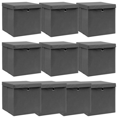 Storage Boxes with Lids Fabric