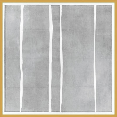 Gray Stripes 1 Print by Thom Filicia