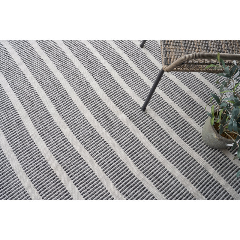 Boca Geometric Area Rug in Ivory, Rectangle 9' x 12'
