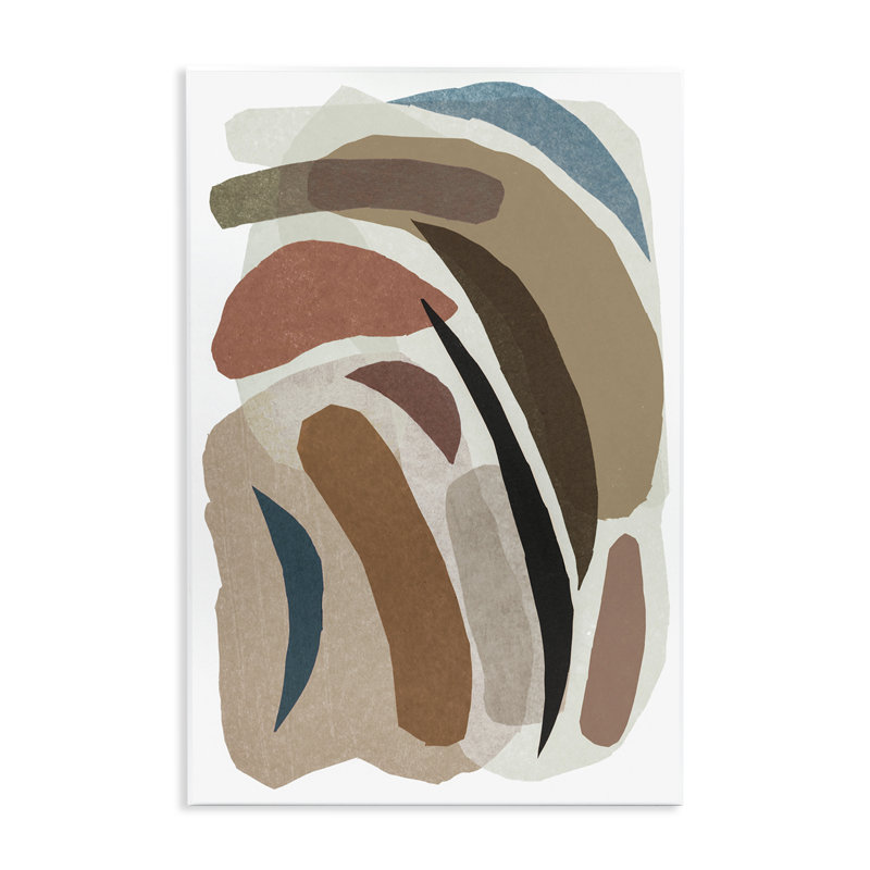 Plaque murale Earthy Organic Collage, design par Nikki Galapon, H 19 po x l 13 po
