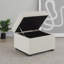 Repose-pieds avec rangement relevable hydraulique Merced Beige (seulement avec repose-pieds)