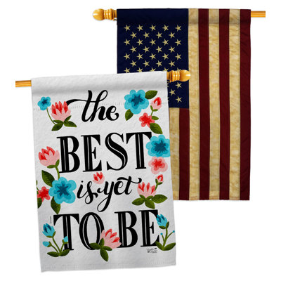 Double Sided 40'' H x 28'' W Polyester House Flag