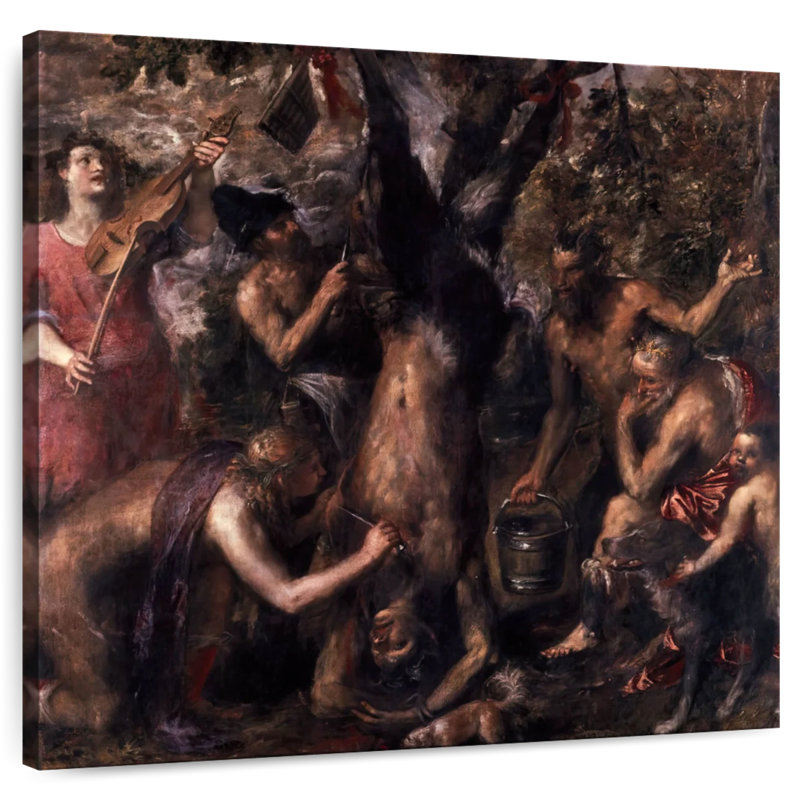 Leisha, l'écorcheur de Marsyas, H 33 po x l 33 po