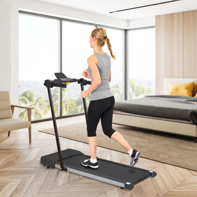 Tapis de course pour la maison, tapis roulant avec DEL pour la marche et la course